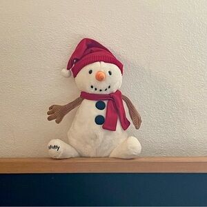 Sammy the Snowman Scentsy Buddy[Retired]-White & Red-16”